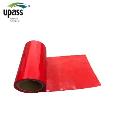 Màng giải phóng HDPE phủ silicone hai mặt màu đỏ với lớp phủ UV để xử lý băng bọt