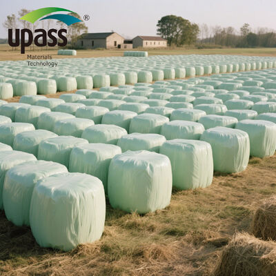 500mm 25micron Màn hình bảo vệ nông nghiệp màu trắng cho bắp Silage Bale Bọc vật liệu PE mềm