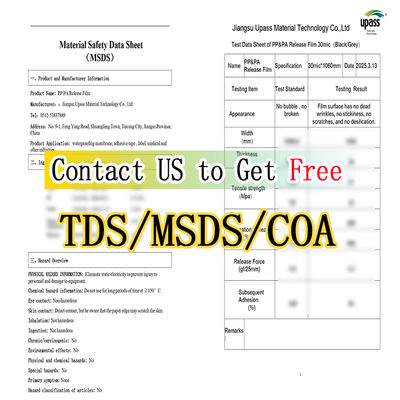 Vật liệu bề mặt nhựa phim liên kết chéo HDPE cho màng chống thấm bitum biến tính polymer tự dính