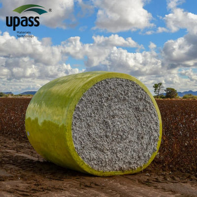 2330*75mic/roll Size Cotton Bale Wrap Film with High and Low Temperature Resistance and Self-Adhesive Feature