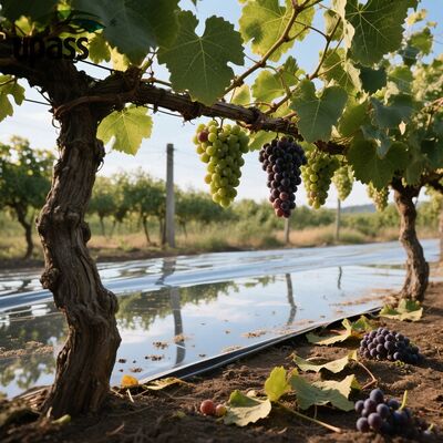 Strength PET Laminated Reflective Aluminum Foil Roll Agriculture Film Plastic Mulch Ground Covering Fruit Trees Cherries Blow