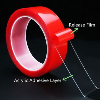 Easy Peeling Double Sided Silicone Coated UV Curing Release Film PP / HDPE / PET Film for Self-Adhesive Blow Molding Cutting