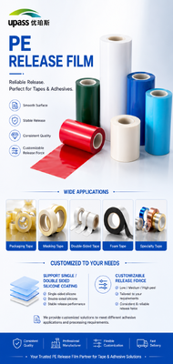 Bộ phim giải phóng PE Silicon kép cho các ứng dụng băng acrylic và băng bọt PE